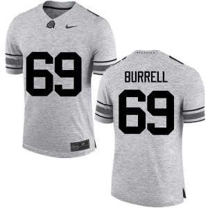 Men's Ohio State Buckeyes #69 Matthew Burrell Gray Nike NCAA College Football Jersey September ZVF4244UE